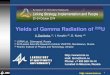 Yields of Gamma Radiation of Yields of U-235.pdf · Specification of 234Th lines yields in 2004 ENSDF before 2004, yields of radiation of 234Th (the child of 238U): 92.38 keV –