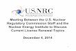 Meeting Between the U.S. Nuclear Rlt C iiStffdthRegulatory ...Rlt C iiStffdthRegulatory Commission Staff and the ... Action Items A. NRC and NEI ill ti th i di id NEI will continue