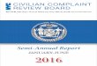 CIVILIAN COMPLAINT REVIEW BOARDLetter from the Chair September 2016 Dear Fellow New Yorkers: It is with great humility and excitement that I pen this first letter as Chair of the Civilian