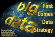 First Comes Data Strategy€¦ · First Comes Data Rich Jones, Principal Strategy Leading2Leadership LLC 720.256.4936, @rich0747 rich@leading2leadership.com
