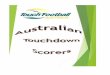 Australia - Touchdown Scorers...Costello Justin Mixed 4 4 Cox Russell Men 30/35 18 18 Cranage (James) Brooke Mix Snr/Wom 27/30 6 6 Cridland Justin Mixed 3 3 Crowe Madison Women 2 3
