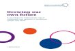 Growing our own future - NHS Confederation · 2020. 2. 5. · Growing our own future A manifesto for defining the role of integrated care systems in workforce, people and skills Contents