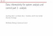 Data informativity for system analysis and control part 1 ...disc.tudelft.nl/wp-content/uploads/2020/03/Jaap-Eising-Presentation.… · Informativity Framework The informativity framework