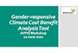 Gender-responsive Climate Cost Benefit Analysis Tool Workshop...Climate Cost Benefit Analysis Tool AVPN Workshop 10 June 2020 Objectives of Workshop 1. To introduce WOCANand the W+