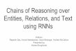 Chains of Reasoning over Entities, Relations, and Text ...1. No reasoning about entities in path, just relations 2. Reasoning from single path 3. Train a separate model for each relation-type