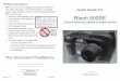 Ricoh500SE book pdf · Ricoh Caplio 500SE GPS Enabled Digital Camera — Quick Guide Front Features* *Page numbers refer to Camera Users Guide From Ricoh 500SE User Guide 19 Ricoh