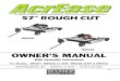 57” ROUGH CUT - Kunz Engineering€¦ · 57” ROUGH CUT MR55K MR55B OWNER’S MANUAL With Assembly Instructions For Models: MR55T, MR55B-17.5HP, MR55B-22HP & MR55K KUNZ ENGINEERING,