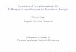 Invariants of a mathematical life Zakharyuta's contributions to ...ias.sabanciuniv.edu/documents/Slava.pdffunctions, Kolmogorov’ question, Zakharyuta’s conjecture, pluricomplex