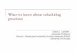 What we know about scheduling practices€¦ · headed 12.9% 43.5% poverty rate with only part-time/part-year worker; female-headed 55.5% Hispanic households 9.4% poverty rate with