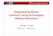 Global Best Practices: Customer Facing Technologies Making ... · Bill Hanifin Managing Director Hanifin Loyalty, LLC Chris Lybeer Vice-President Radiant Systems, Inc. Speakers Moderator