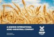 202 A LEADING INTERNATIONAL AGRO-INDUSTRIAL COMPANY€¦ · 61 Governance 62 Corporate Governance Overview 69 Board: Composition ... ny to offer high-return expansion and export share