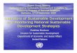 Indicators of Sustainable Development and Monitoring ... · – First edition published in 1996, second edition in 2001. – Third edition released in late 2007. • These indicators