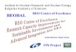 BEOBAL BEO Centre of Excellence · BEO INRNE Department of European Projects Radio Ecology. BEOBAL – Objectives Reinforcement of the BEO Centre of Excellence Research Capacities,