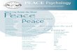 Peace Psychology P - Websterhulsizer/PeacePsyc/PeacePsych...Peace Psychology Division of the American Psychological Association Volume 16, Number 2, ISSN 1935 – 4894 • fAll/WINTER