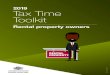 2019 Tax Time Toolkit - GSC Accountants...Top 10 tips to help rental property owners avoid common tax mistakes Whether you use a tax agent or choose to lodge your tax return yourself,