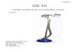 HARD SURFACE CLEANING TOOL - Interlink Supply Cleaning Tools/AW105 SX-15 Manual.pdf · INTRODUCTION Congratulations on your purchase of the SX-15 hard surface cleaning tool. Years