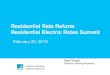 Residential Rate Reform Residential Electric Rates Summit...The multipaneled brochure provides information on online account features, rate plan options, Medical Baseline, Home Energy