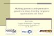 Melding genomics and quantitative genetics in sheep ... · genetics in sheep breeding programs: opportunities and limits Ron Lewis Genetics Stakeholders Committee ASI Convention,