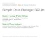 Simple Data Storage; SQLite...poloclub.github.io/#cse6242 CSE6242/CX4242: Data & Visual Analytics Simple Data Storage; SQLite Duen Horng (Polo) Chau Associate Professor, College of