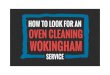 How To Look For An Oven Cleaning Wokingham Service