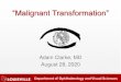 “Malignant Transformation” · 8/28/2020  · Department of Ophthalmology and Visual Sciences Adam Clarke, MD August 28, 2020 “Malignant Transformation”