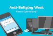 What Is Bullying?alanbrooke.n-yorks.sch.uk/.../t-c-7806-cyber-bullying-powerpoint_ver_2.pdf · Anti-Bullying Week What is Cyber-bullying? 00 twinkl twinkl.co.uk MESSAGES I you! twinkt.co.uk