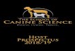 Host Prospectus 2018/19 - The School of Canine Science · Hi there, Thank you for downloading your copy of the 2018/19 School of Canine Science Host Prospectus. This pack is specifically