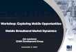 Workshop: Exploring Mobile Opportunities Mobile Broadband ...€¦ · Evolution from voice-centric 2G and 3G networks to next generation mobile broadband networks will take many years