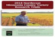 2018 Northwest Minnesota County Variety Research Trialspolkcountysoybeanandcorngrowers.org/documents/2018 Soybean V… · The Coefficient of Variation (CV) indicates how much of the