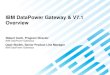 IBM DataPower Gateway & V7.1 IBM DataPower Gateway & V7.1 Overview Robert Conti, Program Director IBM