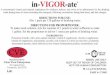 in-VIGOR-ate 6 oz Label - Jordan · Mix 1 pack per 128 gallons of drinking water. A concentrated vitamin and mineral supplement for chickens, turkeys, and swine to be adminstered