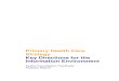 Primary Health Care Strategy: Key Directions for the ......Primary Health Care Strategy: Key Directions for the Information Environment v Sector Consultation Feedback: Analysis Report