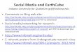 Social Media and EarthCube - grids.ucs.indiana.edugrids.ucs.indiana.edu/ptliupages/publications/...Center most part of the site that includes a slideshow of the following items. Understanding