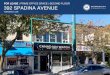 FOR LEASE | PRIME OFFICE SPACE | SECOND FLOOR 392 … · AREA P 392 SPADINA AVENUE | FOR LEASE 2 erly Rental its 60,595 Full-time Students College Condos 226 Units 840 Residences