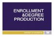 ENROLLMENT &DEGREE PRODUCTION · UNIVERSITY OF WASHINGTON — ENROLLMENT & DEGREE PRODUCTION: A 10-YEAR PLAN FOR MEETING STATE NEEDS WHAT UW WILL DO TO HELP ACHIEVE THESE GOALS BY
