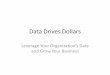 Data Drives Dollarssnpa.static2.adqic.com/static/Data-Drives-Dollars.pdf · •Leverage data to make your sales team more efficient •Let data drive new product development •Improve
