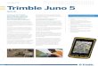 Datasheet - Juno 5 Series - Spanish - Screen unlocked-1 · 2019. 5. 27. · HOJA DE DATOS Trimble Juno 5 Principales Características Familiar, de diseño inteligente, fácil de usar