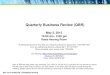 New Quarterly Business Review (QBR) - BPA.gov · 2020. 9. 12. · Time Min Agenda Topic Slide Presenter 10:00 5 Review Agenda 2 Mary Hawken 10:05 15 CFO Spotlight ~ Nancy Mitman Financial