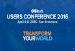 USERS CONFERENCE 2016 1 - OSIsoft...Title Best Practices for the OSIsoft UC and Slide Template Author Samanata Le Created Date 4/4/2016 9:49:08 PM