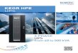 KEOR HPE UPS - Numeric€¦ · KEOR HPE UPS 3 PHASE UPS from 60 to 500 kVA NEW ENERGY TO POWER. 2 IN BUSINESS CONTINUITY ... largest pan-India sales and service network. Being part
