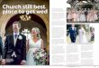 IN DEPTH: CHURCH WEDDINGS Church still best · them at wedding preparation, which has helped immensely,” she said. “We also give them a folder with all sorts of information in