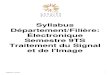Syllabus Département/Filière: Électronique Semestre€9TS ...enseirb-matmeca.bordeaux-inp.fr/syllabus/pdf/syllabus_FR_E_9TS.pdf · Syllabus Électronique Semestre 9TS - Traitement