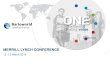 MERRILL LYNCH CONFERENCE - barloworld.overendstudio.co.za€¦ · Barloworld Limited Merrill Lynch Conference March 2019 37% 52% 6% 5% SOUTHERN AFRICA REVENUE BY LINE OF BUSINESS