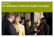 Session 3 An Effective Internal Audit Function · KPI’s & Balanced Scorecards Session 3 –An effective internal audit function. PricewaterhouseCoopers Page 11 Measuring performance