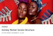 Holiday Market Vendor Brochure - Essence...brand • Reach beyond our core ESSENCE Audience with inclusion in the promotions campaign for the event • Expand your brand across the