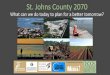 St. Johns County 2070 - 1000fof-org.exactdn.com · 2070 Methodology uState land inventory based on 2010 property appraiser data: developed, agricultural, protected agricultural, protected