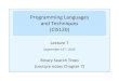Programming)Languages)) and)Techniques) (CIS120))cis120/archive/15fa/lectures/... · 2015. 9. 20. · Programming)Languages)) and)Techniques) (CIS120)) Lecture)7) September)11th,2015)