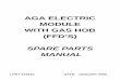 AGA ELECTRIC MODULE WITH GAS HOB (FFD’S) · 2019. 10. 30. · aga electric module with gas hob (ffd’s) december 2010 base, back plate & cooling duct assembly item no. cat no