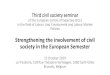 Strengthening the involvement of civil society in the ... · Frank Siebern-Thomas, DG EMPL DHoU Thematic Analysis (EMPL/A4) Third ECE Civil Society Seminar „Strengthening the involvement