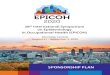 SPONSORSHIP PLAN - EPICOH 2020 · SPONSORSHIP PLAN Montréal, Canada August 31 - September 3, 2020. THE EVENT EPICOH is a major international scientific conference now in its 28th